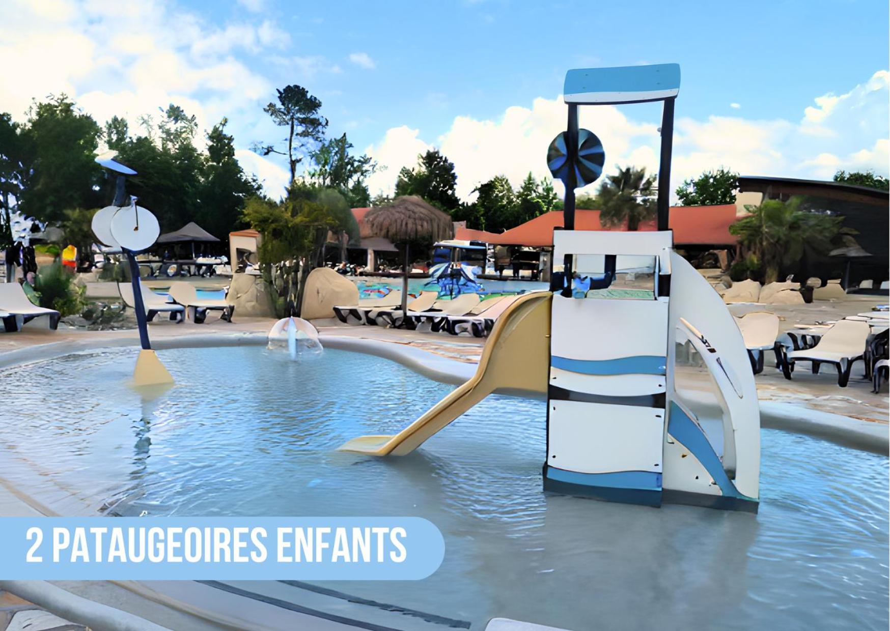 200m de la plage Mobil Home LUXE Neuf 42m2 3 chambres Camping 5 Etoiles Mayotte Biscarrosse Koyobalys Extérieur photo